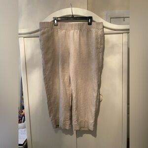 J JILL PURE Beige Linen Pants